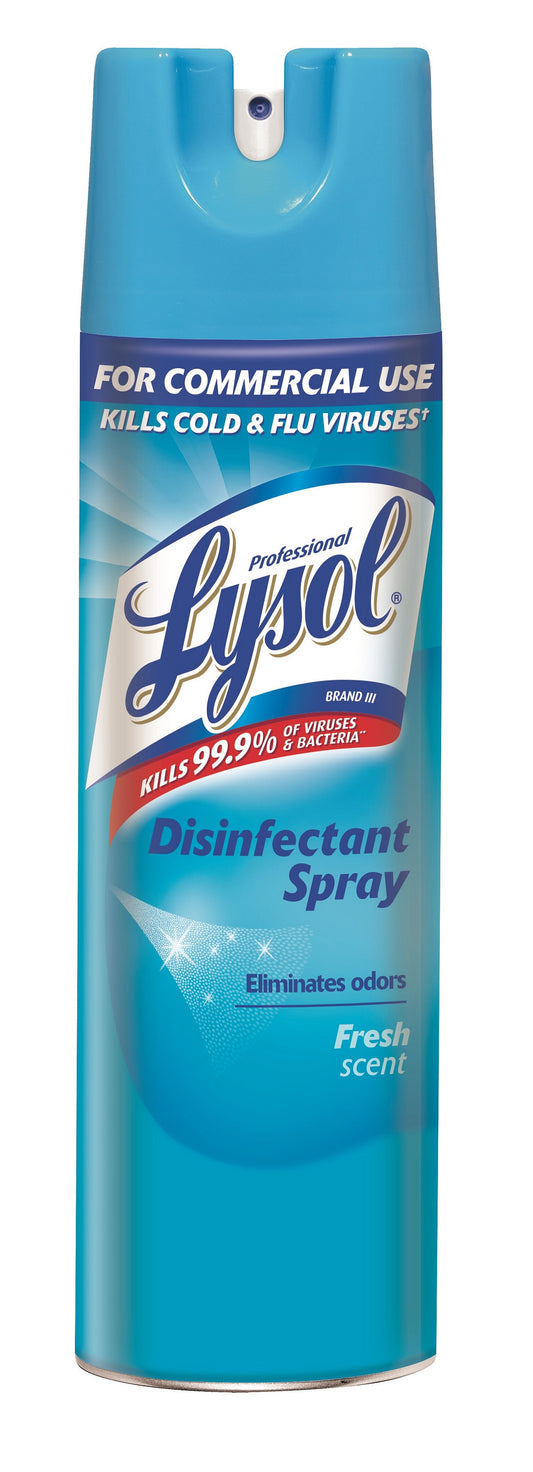 Reckitt Benckiser , Lysol Disinfectant Spray , 19 oz. Fresh Scent , 12 / cs