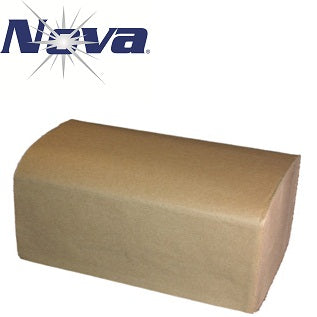 Nova , Natural Singlefold Towel , 9.0x9.45  , 16 / 250 cs