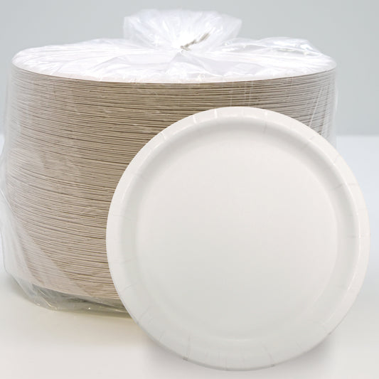 Aspen , Ultra Coated Paper Plates  20PT , 8.5"   White , 250 / cs