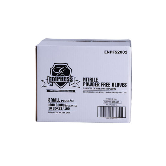 Empress , Nitrile Glove Blue Powder Free , Small , 10 / 100 cs