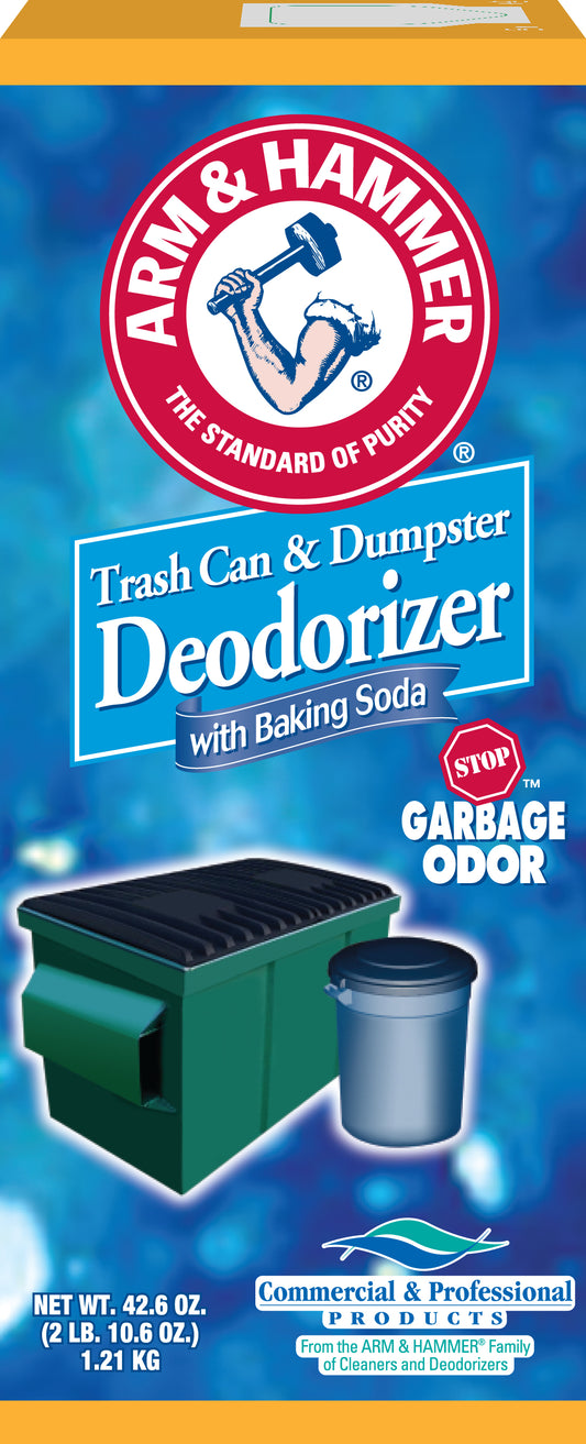 Church & Dwight , Trash Can & Dumpster Deodorizer , 42.6 oz. , 9 / cs