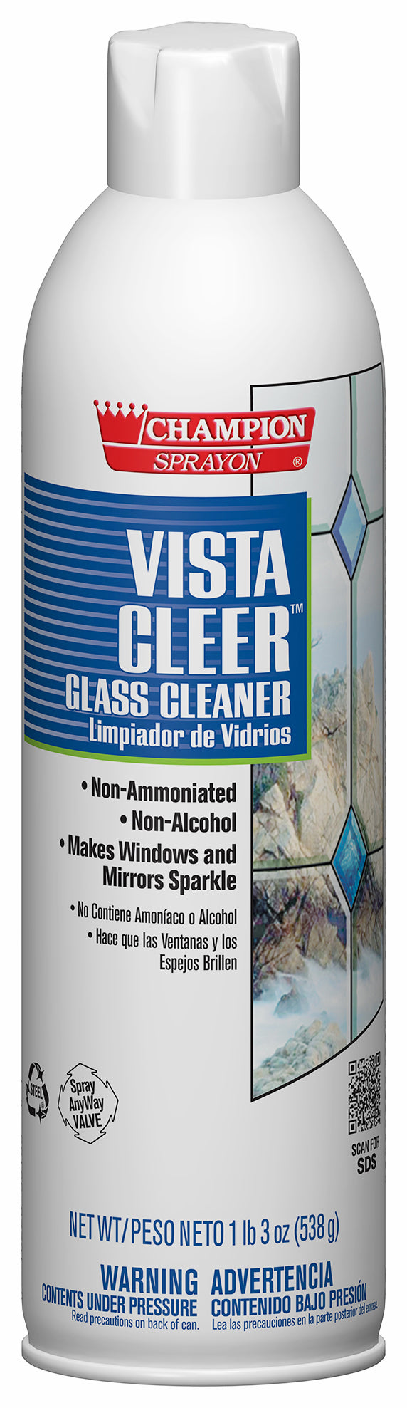 Aerosol Glass Cleaner NO ammonia