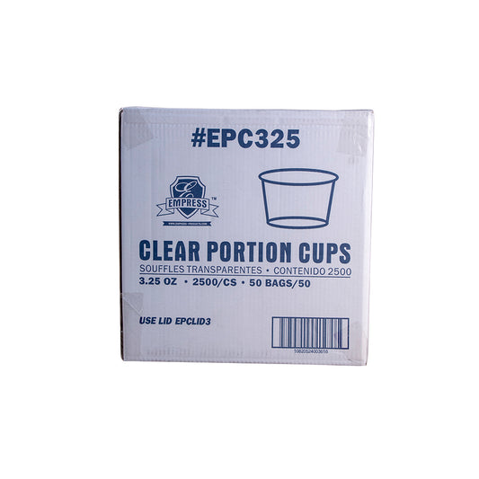 Empress , Plastic Portion Cup , 3.25oz Clear , 50 / 50 cs