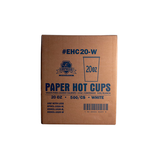 Empress , Paper Hot Cup , 20oz White , 10 / 50 cs