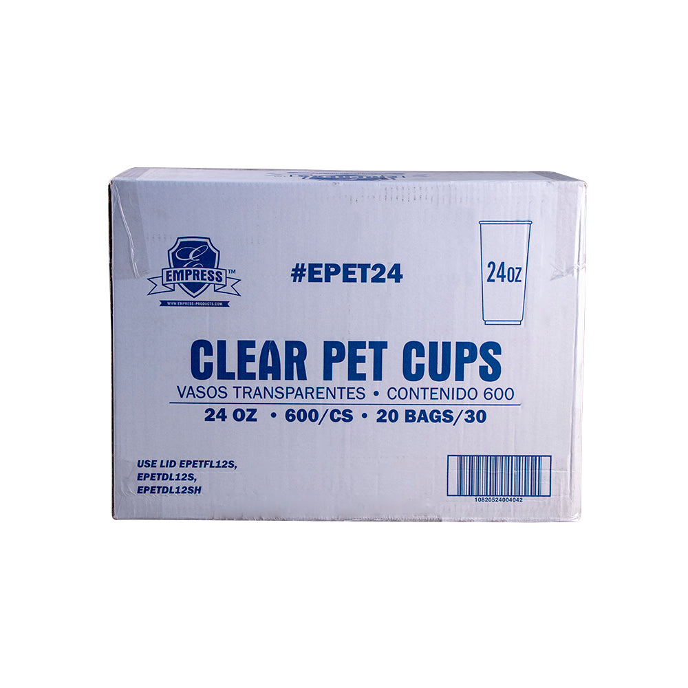 Empress , PET Clear Cup , 24oz , 20 / 30 cs