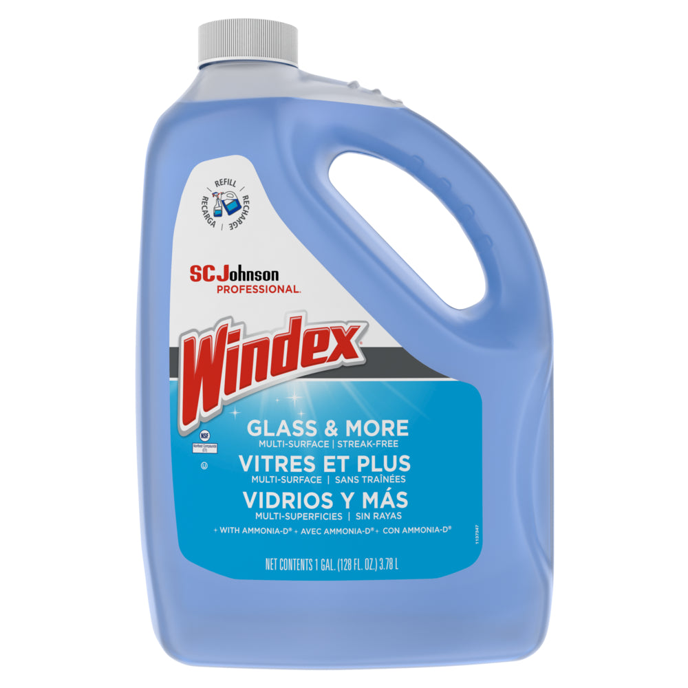 SCJP , Windex Glass Cleaner w/Ammonia-D , 128 oz. , 4 / cs