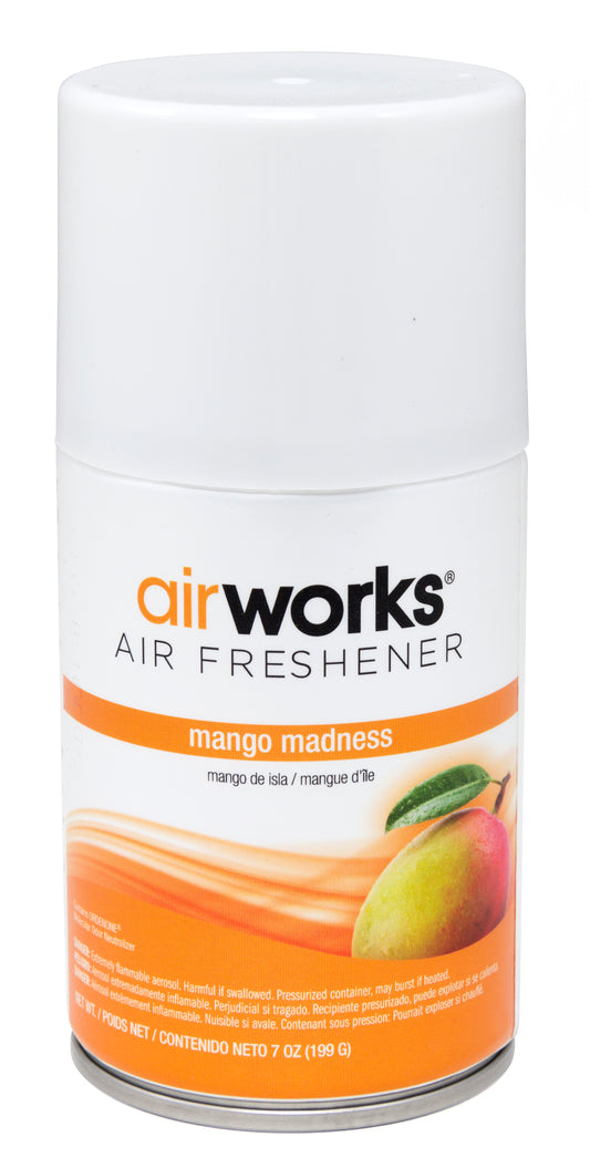 Hospeco , AirWorks Metered Air Fresheners , Aerosol Mango Madness , 12 / cs