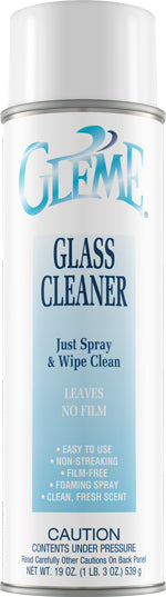 Claire , Gleme Aerosol Glass Cleaner ,                                     , 12/19oz