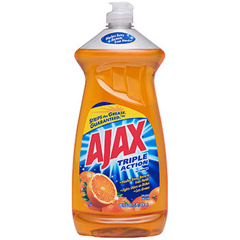 Colgate , Orange Triple Action Ajax Dish , Liquid 28 oz , 9 / cs