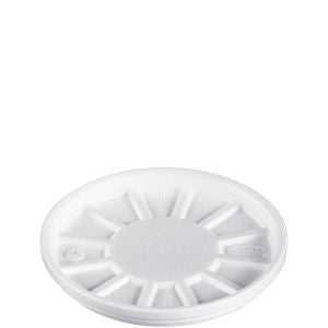 Dart , Foam Vented Lid , White , 10 / 50 cs