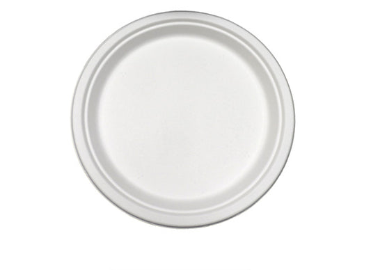 PrimeWare , 6" Heavy Weight Plate Natural White , Bagasse , 8 / 125 cs