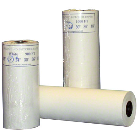 Nova , 18"x900' White Butcher Paper Roll , 40# Basis Weight , 1 Roll