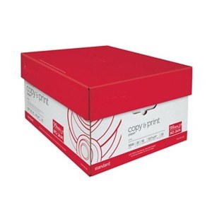 Paper Depot , 8-1/2x11 20# 92  Bright Copy Paper , 10 Ream of 500 sheet per case , 10 / 500 cs