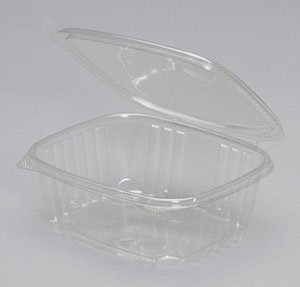 32oz Deli Container Clear Hinged