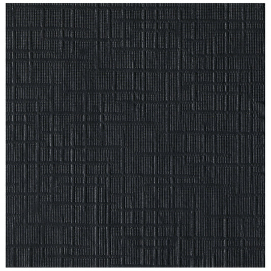 Hoffmaster , 10" X 10" Black Beverage Napkin , 1-Ply 1/4 Fold Coin Emboss , 4 / 250 cs