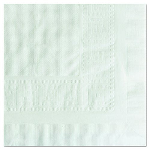 Hoffmaster , Cellutex 3-Ply Greek Key Tablecover , White 54" X 108" , 25 / cs