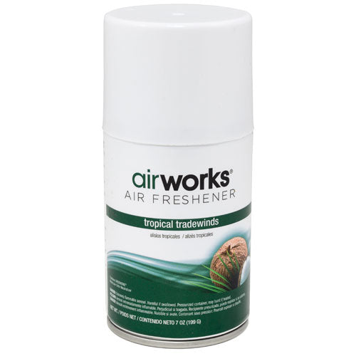 Hospeco , AirWorks Metered Aerosol Air , Fresheners Tropical Tradewinds , 12 / cs