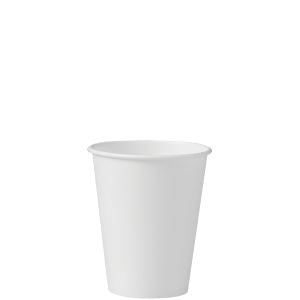 Solo Cup , Cup Paper Hot 8 oz , Single Sided Poly White , 20 / 50 cs