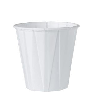 Solo Cup , Cup Water Pleated 3.5 oz ,                                     , 50 / 100 cs